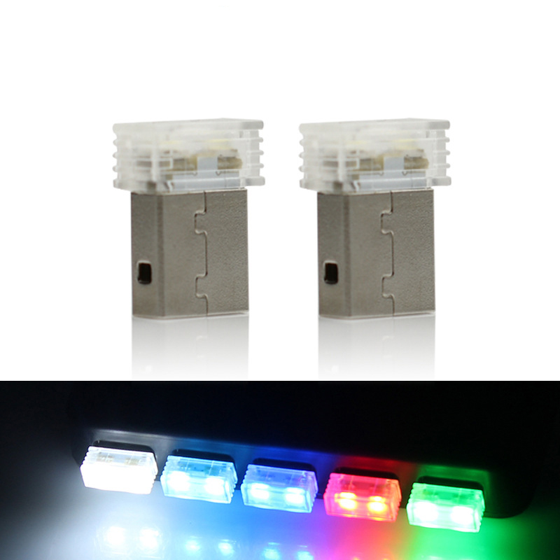 5V 6 colors Available Usb Led change-free Decorative Lights Interior Lighting Car Cigarette Lighter Atmosphere Lights